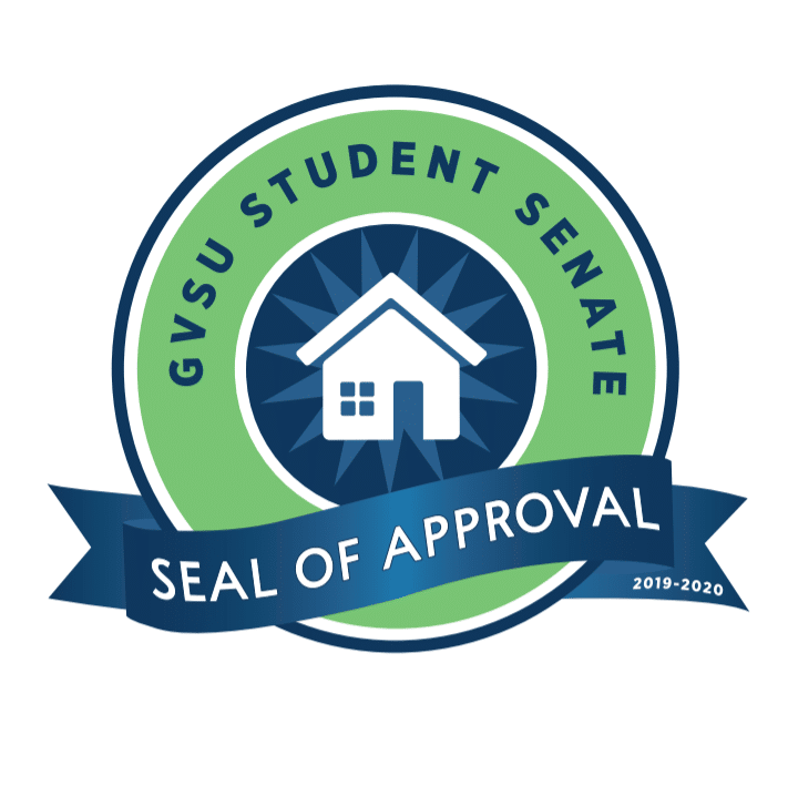 GVSU Student Senate seal of approval