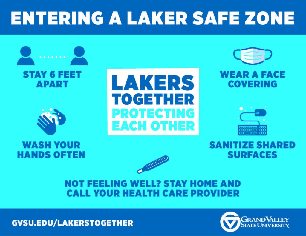 entering a laker safe zone graphic