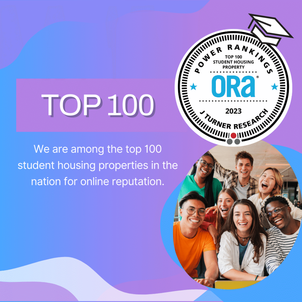 Certificate of top 100 of student housing properties