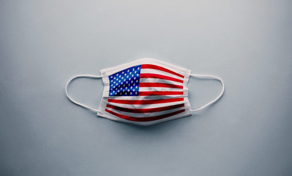 American flag mask