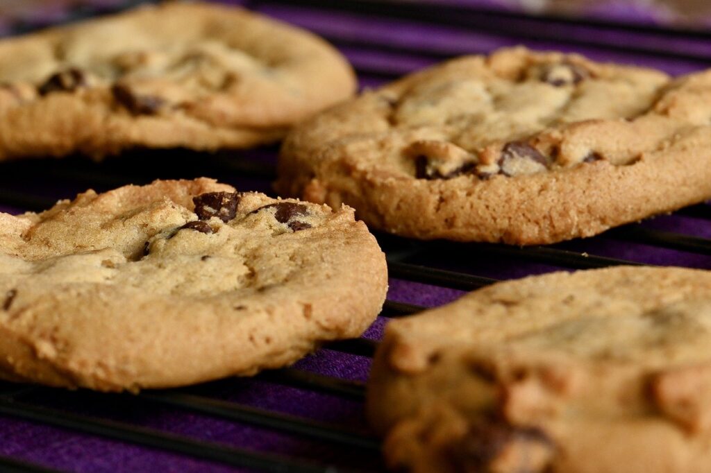 Close up of cookies
