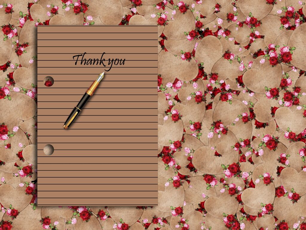 Thank you note